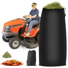 Lawn Tractor Leaf Bag 54 Cubic Feet Standard Garden Waste Collection Bag with 112in Opening (Color: Black)