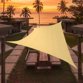 Artpuch Custom Size 22'X26'X26' Sand Sun Shade Sail Triangle Canopy 185 GSM Durable Fabric UV Block Awning for Outdoor Patio Garden Backyard (Customiz (size: 07'x15')