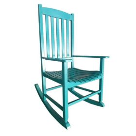 Rocking Chair, All Weather Resistant Poly Lumber Outdoor Porch Rocker, Rocking Chairs for Outdoor, Indoor, Patio, Deck, Garden, Backyard, Load Bearing (Color: Turquoise)