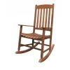 Rocking Chair, All Weather Resistant Poly Lumber Outdoor Porch Rocker, Rocking Chairs for Outdoor, Indoor, Patio, Deck, Garden, Backyard, Load Bearing