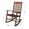 Rocking Chair, All Weather Resistant Poly Lumber Outdoor Porch Rocker, Rocking Chairs for Outdoor, Indoor, Patio, Deck, Garden, Backyard, Load Bearing