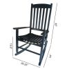 Rocking Chair, All Weather Resistant Poly Lumber Outdoor Porch Rocker, Rocking Chairs for Outdoor, Indoor, Patio, Deck, Garden, Backyard, Load Bearing