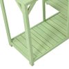 64.6" Large Outdoor Potting Bench; Garden Potting Table; Wood Workstation with 6-Tier Shelves; Large Tabletop and Side Hook for Mudroom; Backyard