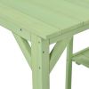 64.6" Large Outdoor Potting Bench; Garden Potting Table; Wood Workstation with 6-Tier Shelves; Large Tabletop and Side Hook for Mudroom; Backyard