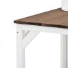 64.6" Large Outdoor Potting Bench; Garden Potting Table; Wood Workstation with 6-Tier Shelves; Large Tabletop and Side Hook for Mudroom; Backyard